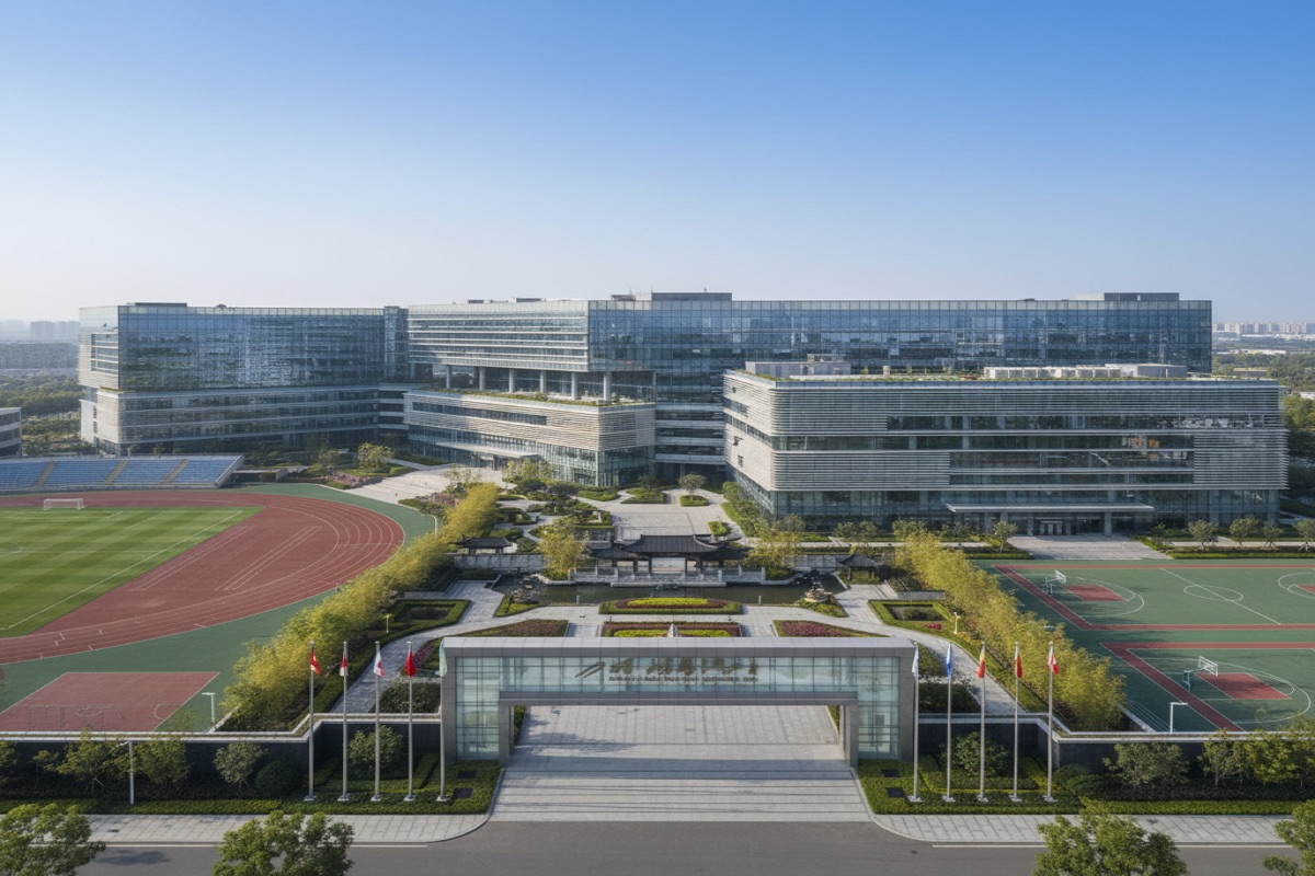 Beautiful international school campus in China where EduConnect places teachers